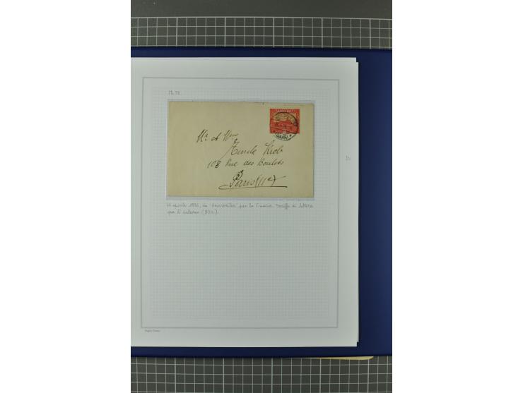 1921/34, Sammlung von über 250 Briefen und Karten in drei Alben, dabei Einzel und Mehrfachfrankaturen, Paketkarten, Wertbrief