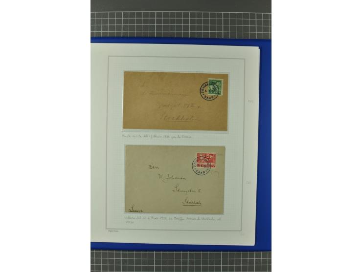 FELDPOST DER BESATZUNGSTRUPPEN: 1935, 25 meist Bedarfsbelege der britischen, Italienischen und Schwedischen Truppen, dabei di