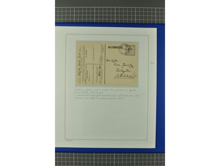 FELDPOST DER BESATZUNGSTRUPPEN: 1935, 25 meist Bedarfsbelege der britischen, Italienischen und Schwedischen Truppen, dabei di
