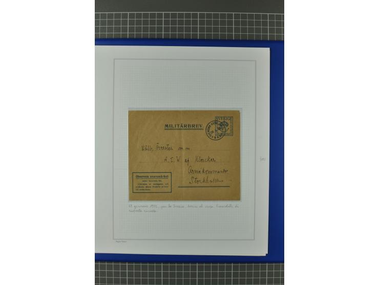 FELDPOST DER BESATZUNGSTRUPPEN: 1935, 25 meist Bedarfsbelege der britischen, Italienischen und Schwedischen Truppen, dabei di