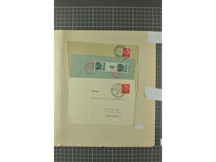 1938, Asch, Karlsbade, Reichenberg-Maffersdorf und Rumburg, hochinteressante ungebrauchte/postfrische und gestempelte Partie,
