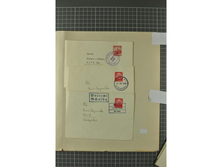 1938, Asch, Karlsbade, Reichenberg-Maffersdorf und Rumburg, hochinteressante ungebrauchte/postfrische und gestempelte Partie,