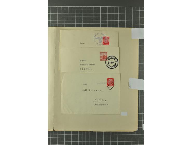 1938, Asch, Karlsbade, Reichenberg-Maffersdorf und Rumburg, hochinteressante ungebrauchte/postfrische und gestempelte Partie,