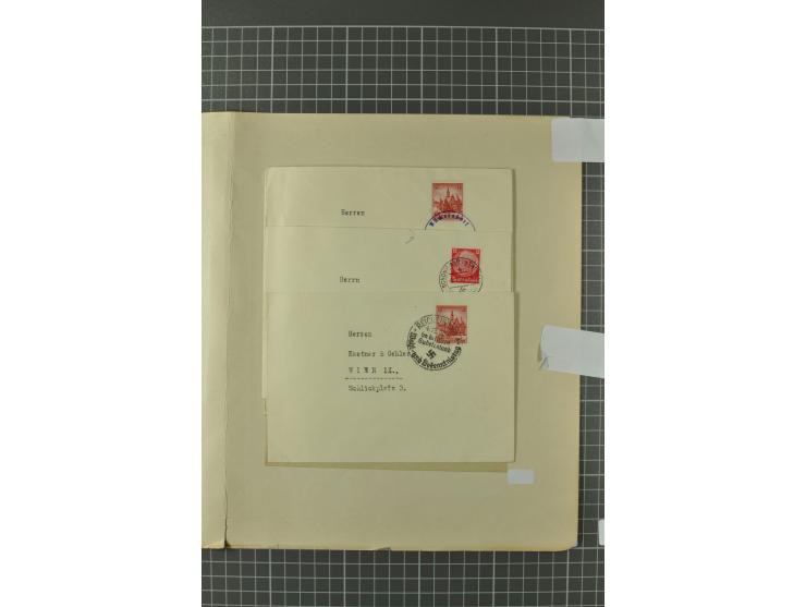 1938, Asch, Karlsbade, Reichenberg-Maffersdorf und Rumburg, hochinteressante ungebrauchte/postfrische und gestempelte Partie,