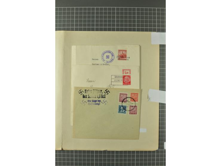 1938, Asch, Karlsbade, Reichenberg-Maffersdorf und Rumburg, hochinteressante ungebrauchte/postfrische und gestempelte Partie,