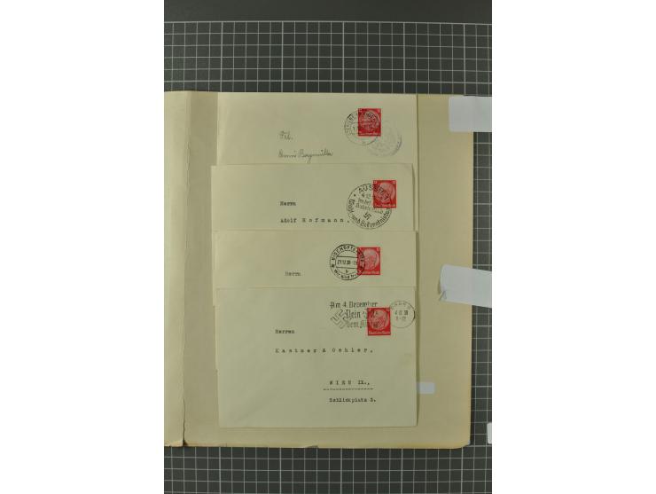 1938, Asch, Karlsbade, Reichenberg-Maffersdorf und Rumburg, hochinteressante ungebrauchte/postfrische und gestempelte Partie,