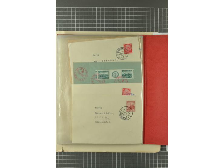 1938, Asch, Karlsbade, Reichenberg-Maffersdorf und Rumburg, hochinteressante ungebrauchte/postfrische und gestempelte Partie,