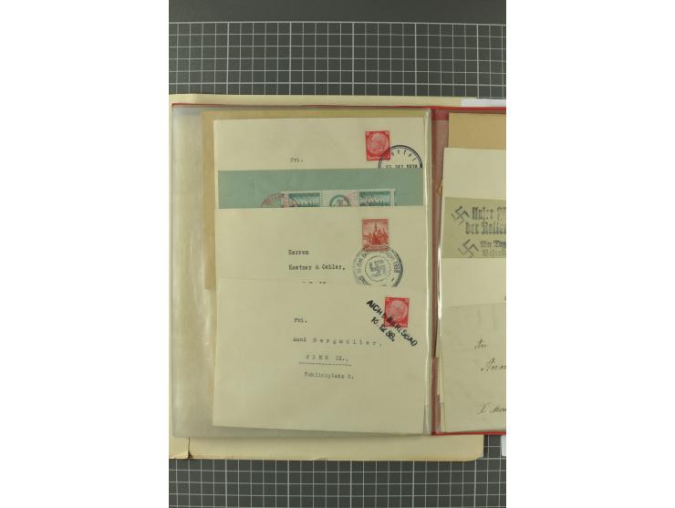 1938, Asch, Karlsbade, Reichenberg-Maffersdorf und Rumburg, hochinteressante ungebrauchte/postfrische und gestempelte Partie,