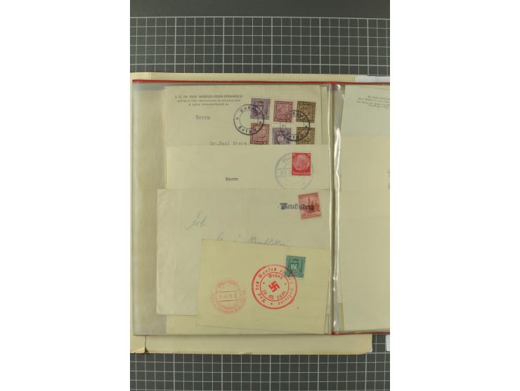 1938, Asch, Karlsbade, Reichenberg-Maffersdorf und Rumburg, hochinteressante ungebrauchte/postfrische und gestempelte Partie,