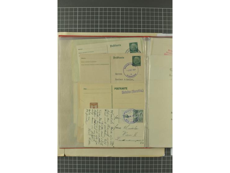 1938, Asch, Karlsbade, Reichenberg-Maffersdorf und Rumburg, hochinteressante ungebrauchte/postfrische und gestempelte Partie,