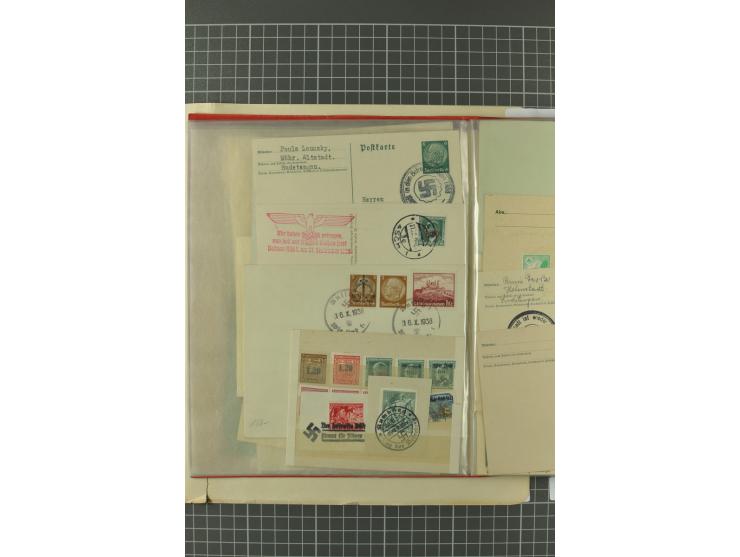1938, Asch, Karlsbade, Reichenberg-Maffersdorf und Rumburg, hochinteressante ungebrauchte/postfrische und gestempelte Partie,