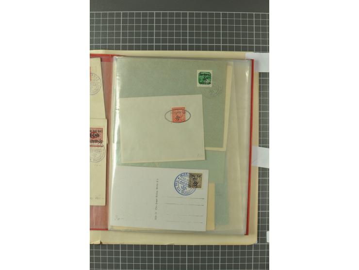 1938, Asch, Karlsbade, Reichenberg-Maffersdorf und Rumburg, hochinteressante ungebrauchte/postfrische und gestempelte Partie,