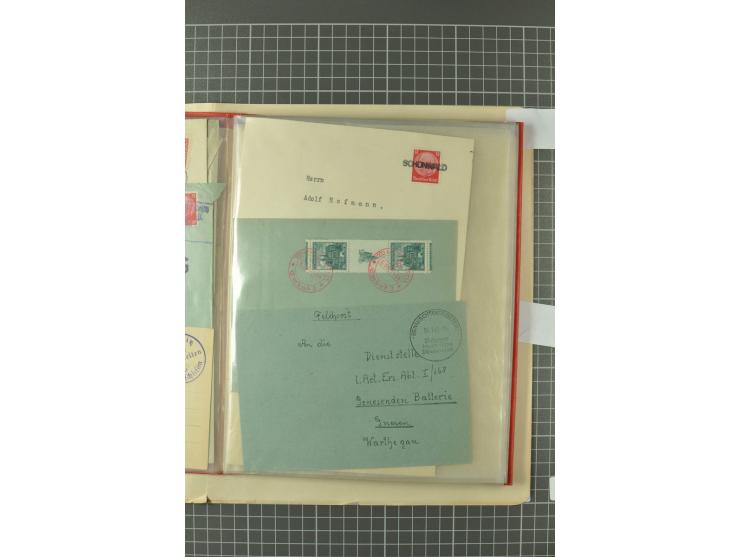1938, Asch, Karlsbade, Reichenberg-Maffersdorf und Rumburg, hochinteressante ungebrauchte/postfrische und gestempelte Partie,