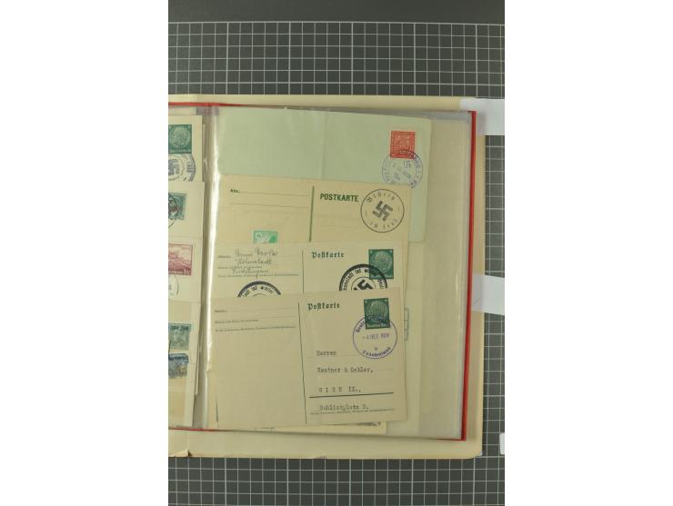 1938, Asch, Karlsbade, Reichenberg-Maffersdorf und Rumburg, hochinteressante ungebrauchte/postfrische und gestempelte Partie,