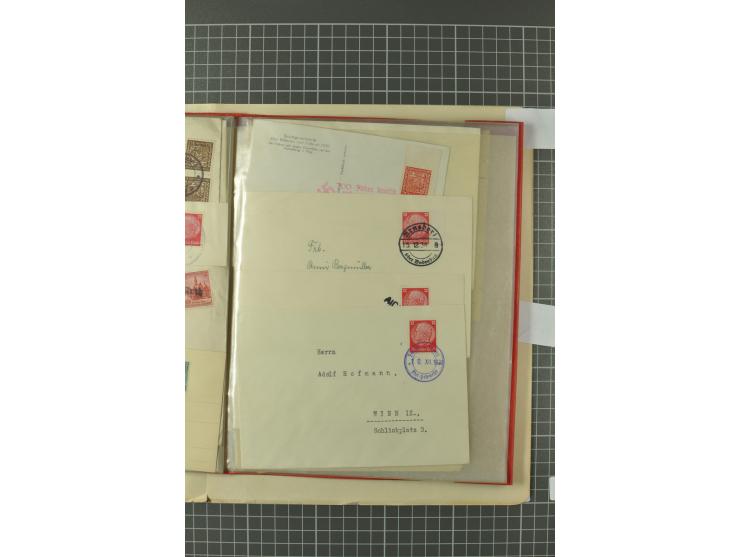 1938, Asch, Karlsbade, Reichenberg-Maffersdorf und Rumburg, hochinteressante ungebrauchte/postfrische und gestempelte Partie,