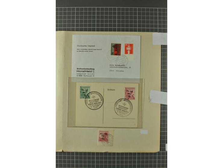 1938, Asch, Karlsbade, Reichenberg-Maffersdorf und Rumburg, hochinteressante ungebrauchte/postfrische und gestempelte Partie,