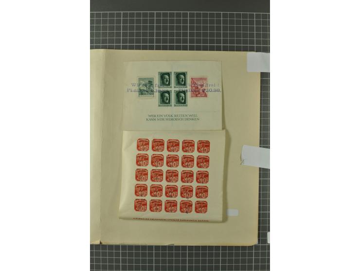 1938, Asch, Karlsbade, Reichenberg-Maffersdorf und Rumburg, hochinteressante ungebrauchte/postfrische und gestempelte Partie,