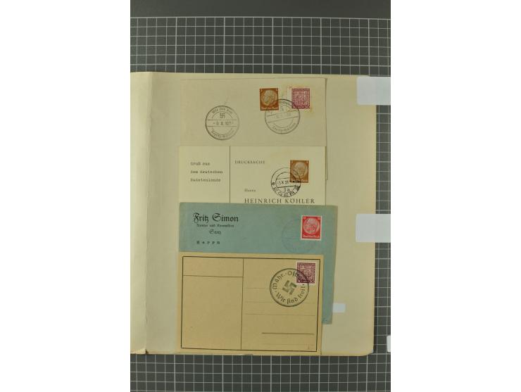 1938, Asch, Karlsbade, Reichenberg-Maffersdorf und Rumburg, hochinteressante ungebrauchte/postfrische und gestempelte Partie,