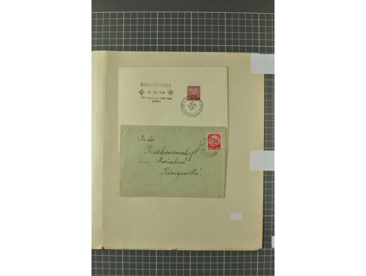 1938, Asch, Karlsbade, Reichenberg-Maffersdorf und Rumburg, hochinteressante ungebrauchte/postfrische und gestempelte Partie,