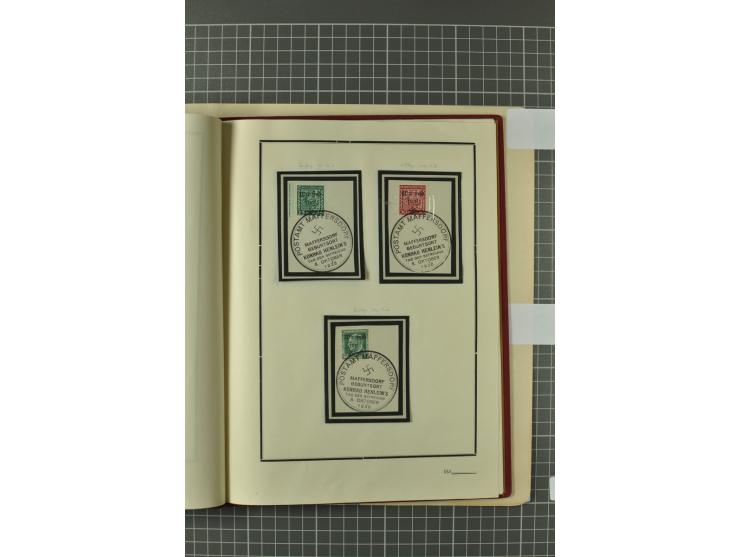 1938, Asch, Karlsbade, Reichenberg-Maffersdorf und Rumburg, hochinteressante ungebrauchte/postfrische und gestempelte Partie,