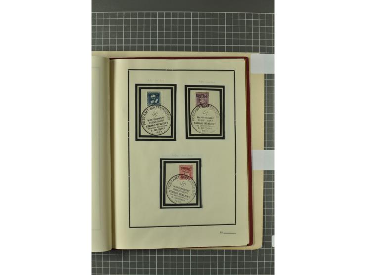 1938, Asch, Karlsbade, Reichenberg-Maffersdorf und Rumburg, hochinteressante ungebrauchte/postfrische und gestempelte Partie,