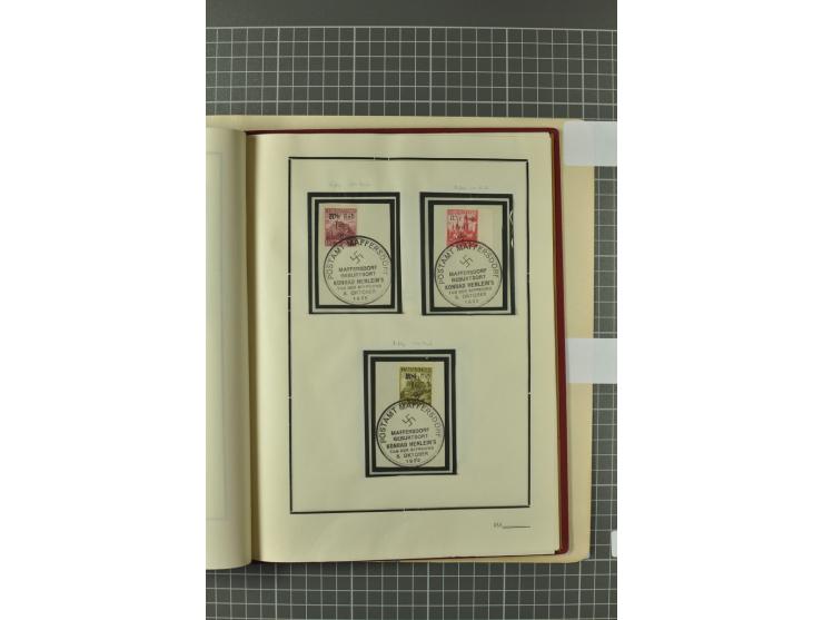 1938, Asch, Karlsbade, Reichenberg-Maffersdorf und Rumburg, hochinteressante ungebrauchte/postfrische und gestempelte Partie,