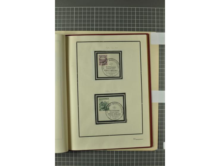 1938, Asch, Karlsbade, Reichenberg-Maffersdorf und Rumburg, hochinteressante ungebrauchte/postfrische und gestempelte Partie,