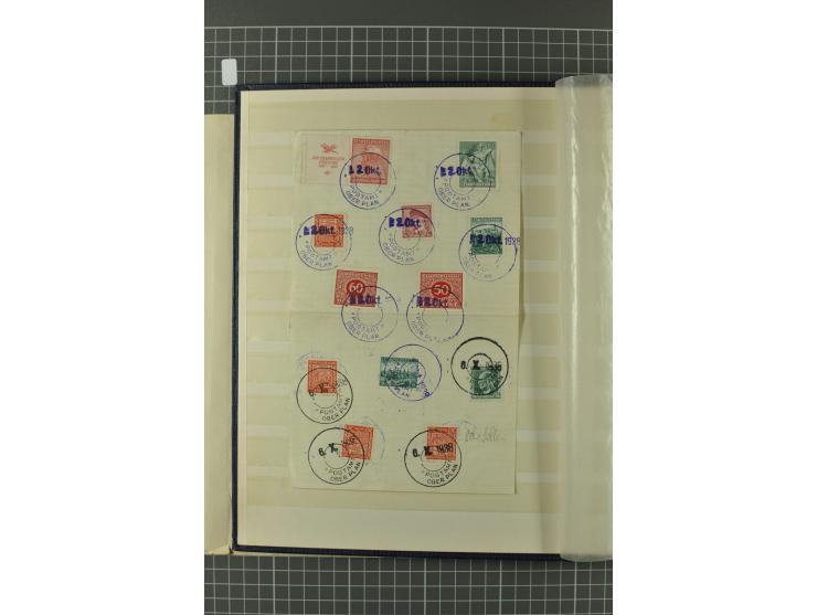 1938, Asch, Karlsbade, Reichenberg-Maffersdorf und Rumburg, hochinteressante ungebrauchte/postfrische und gestempelte Partie,