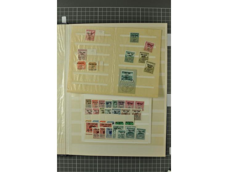 1938, Asch, Karlsbade, Reichenberg-Maffersdorf und Rumburg, hochinteressante ungebrauchte/postfrische und gestempelte Partie,