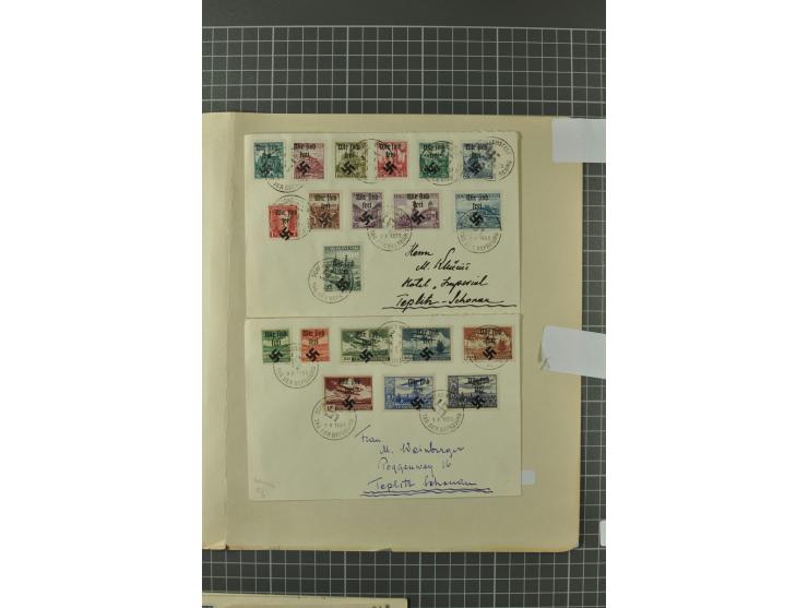 1938, Asch, Karlsbade, Reichenberg-Maffersdorf und Rumburg, hochinteressante ungebrauchte/postfrische und gestempelte Partie,