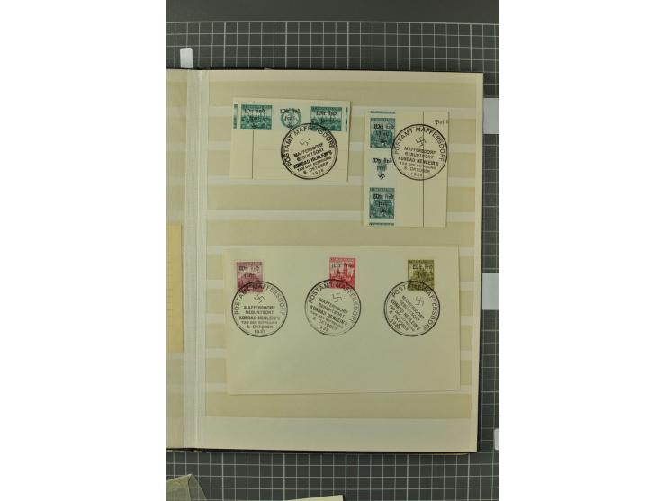 1938, Asch, Karlsbade, Reichenberg-Maffersdorf und Rumburg, hochinteressante ungebrauchte/postfrische und gestempelte Partie,