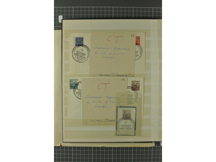 1938, Asch, Karlsbade, Reichenberg-Maffersdorf und Rumburg, hochinteressante ungebrauchte/postfrische und gestempelte Partie,