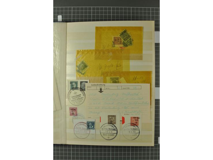 1938, Asch, Karlsbade, Reichenberg-Maffersdorf und Rumburg, hochinteressante ungebrauchte/postfrische und gestempelte Partie,