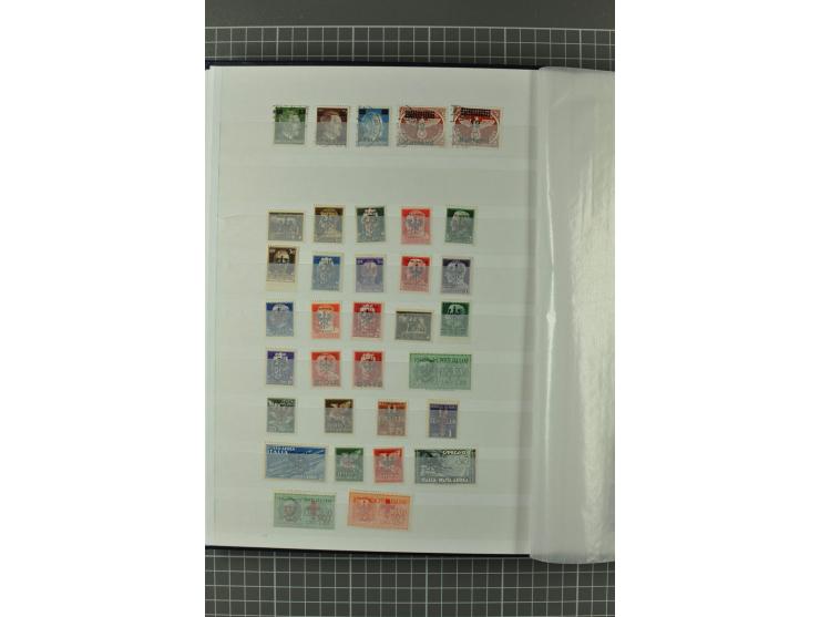 1939/1945, umfangreiche, meist gestempelte und ungebrauchte/postfrische Sammlung von Albanien bis Zara mit vielen kpl. und be