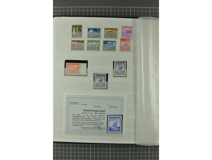 1939/1945, umfangreiche, meist gestempelte und ungebrauchte/postfrische Sammlung von Albanien bis Zara mit vielen kpl. und be
