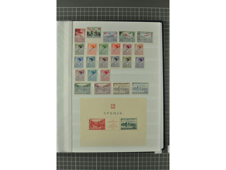 1939/1945, umfangreiche, meist gestempelte und ungebrauchte/postfrische Sammlung von Albanien bis Zara mit vielen kpl. und be