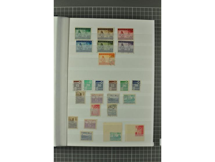 1939/1945, umfangreiche, meist gestempelte und ungebrauchte/postfrische Sammlung von Albanien bis Zara mit vielen kpl. und be