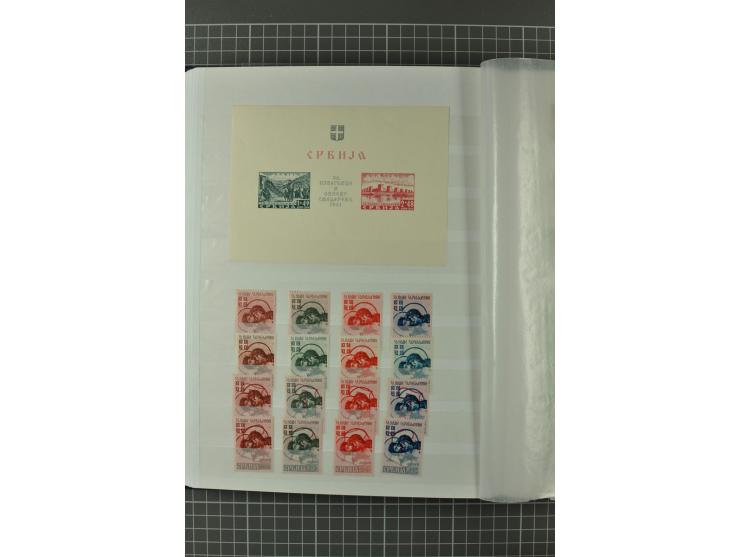 1939/1945, umfangreiche, meist gestempelte und ungebrauchte/postfrische Sammlung von Albanien bis Zara mit vielen kpl. und be