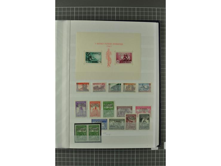 1939/1945, umfangreiche, meist gestempelte und ungebrauchte/postfrische Sammlung von Albanien bis Zara mit vielen kpl. und be