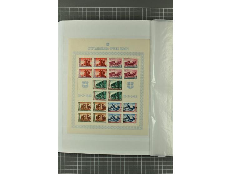 1939/1945, umfangreiche, meist gestempelte und ungebrauchte/postfrische Sammlung von Albanien bis Zara mit vielen kpl. und be