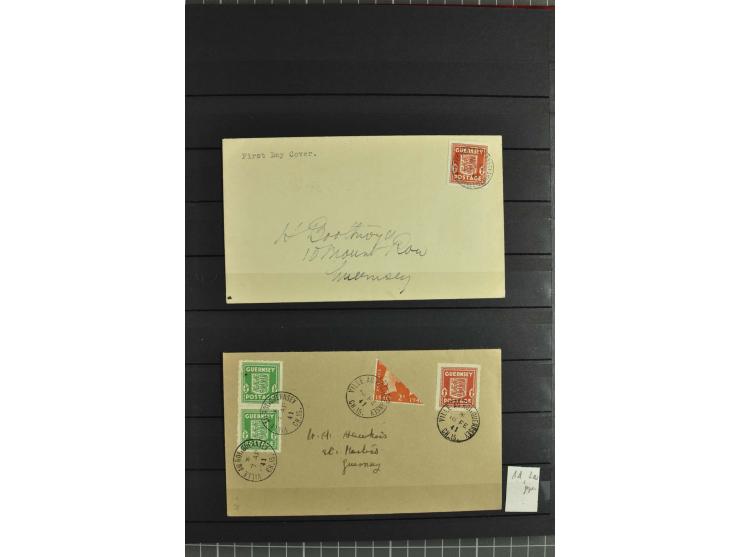 1940/43, postfrische und gestempelte Sammlung, dabei verschiedene Farben und Papierarten, Bogenteile und Einheiten, Randstück