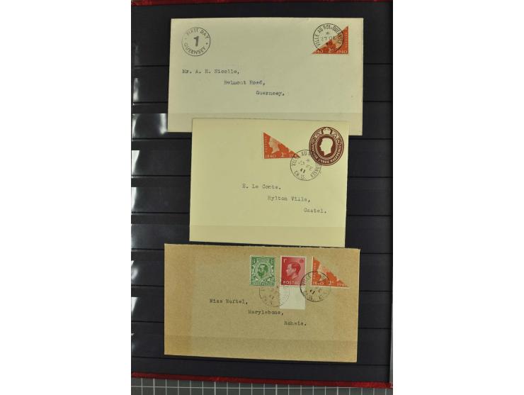 1940/43, postfrische und gestempelte Sammlung, dabei verschiedene Farben und Papierarten, Bogenteile und Einheiten, Randstück