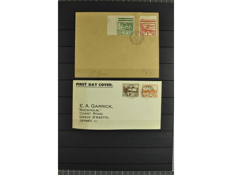 1940/43, postfrische und gestempelte Sammlung, dabei verschiedene Farben und Papierarten, Bogenteile und Einheiten, Randstück