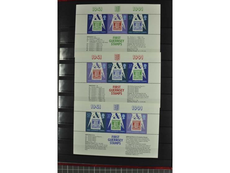 1940/43, postfrische und gestempelte Sammlung, dabei verschiedene Farben und Papierarten, Bogenteile und Einheiten, Randstück