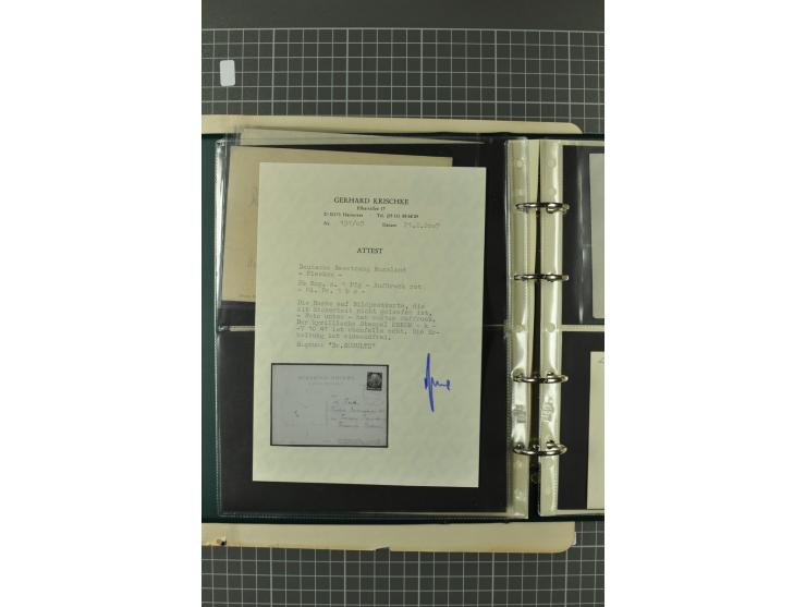 1941, 5 Briefe und Ganzsachen, Mi.-Nr. Vb, 1a, 1b, 3, 3P und U2A, alle beschriftet aber meist nicht gelaufen, für jeden Beleg