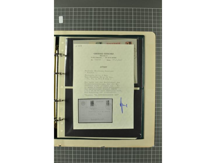 1941, 5 Briefe und Ganzsachen, Mi.-Nr. Vb, 1a, 1b, 3, 3P und U2A, alle beschriftet aber meist nicht gelaufen, für jeden Beleg