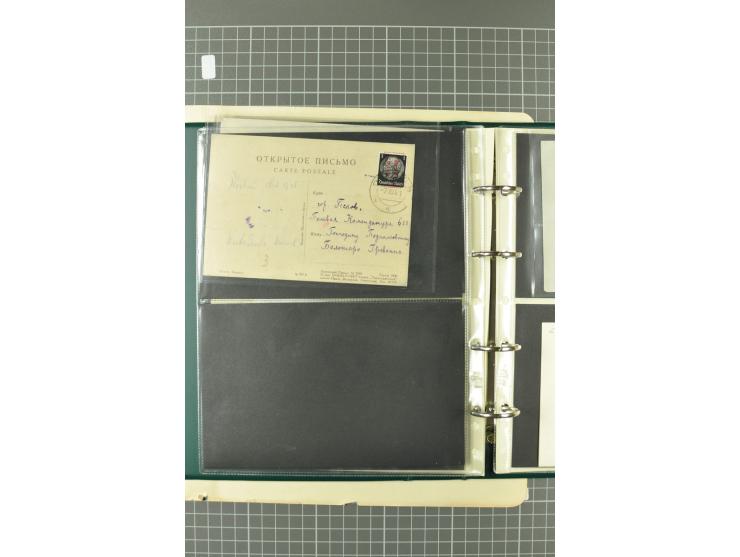 1941, 5 Briefe und Ganzsachen, Mi.-Nr. Vb, 1a, 1b, 3, 3P und U2A, alle beschriftet aber meist nicht gelaufen, für jeden Beleg