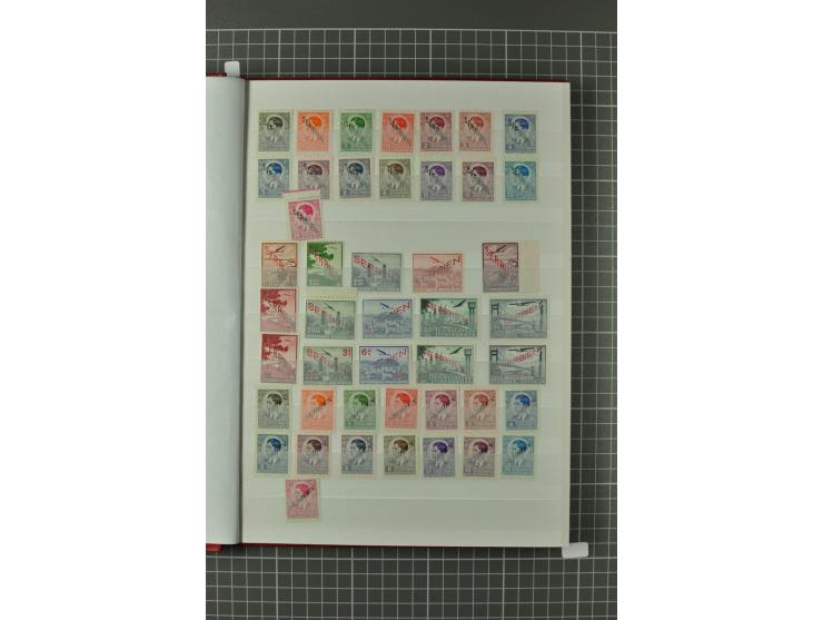 1941/43, postfrische Spezialsammlung mit vielen kpl. und besseren Ausgaben, Kleinbogen, Plattenfehlern und Marken mit Leerfel
