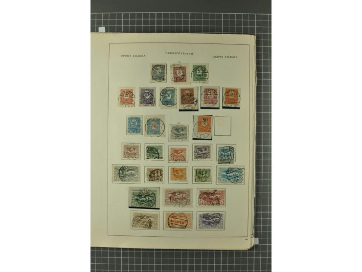1914/45, Abstimmungsgebiete, Besetzung I. WK. und II. WK, vorwiegend gestempelte Sammlung ab Allenstein mit u.a. Mi.-Nr. 11 I