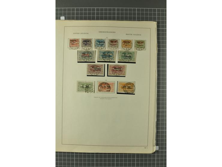 1914/45, Abstimmungsgebiete, Besetzung I. WK. und II. WK, vorwiegend gestempelte Sammlung ab Allenstein mit u.a. Mi.-Nr. 11 I